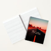Arizona Sunset Desert Red Rocks Notizblock (Innenseite)