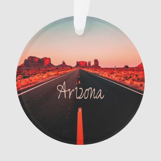 Arizona Sunset Desert Red Rocks Ornament (Vorderseite)