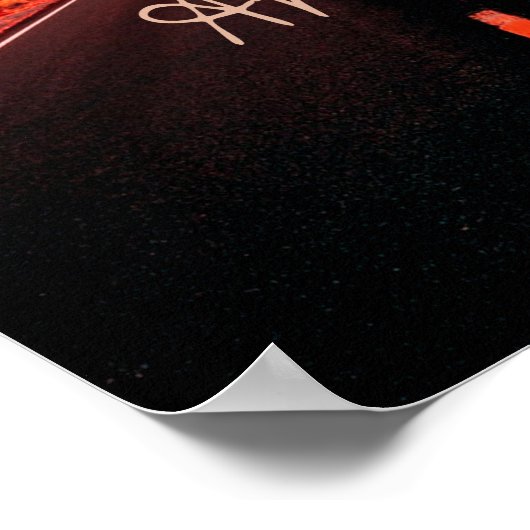 Arizona Sunset Desert Red Rocks Poster (Ecke)