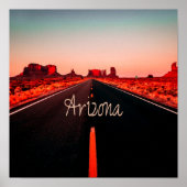 Arizona Sunset Desert Red Rocks Poster (Vorne)