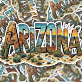 Arizona Sunset Desert Sticker | Arizona Sticker