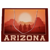 Arizona Sunset große Geschenktasche Geschenktüte (Vorderseite)