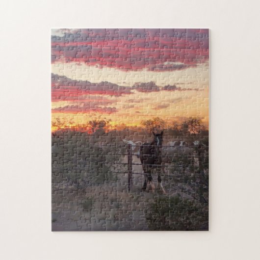 Arizona Sunset Horse Puzzle (Vertikal)
