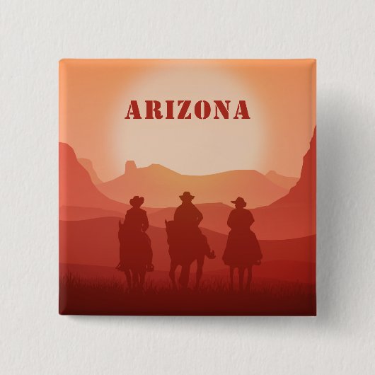 Arizona Sunset-Magnet Button (Vorderseite)