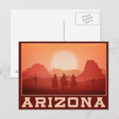 Arizona Sunset Postcard Postkarte (Vorne/Hinten)