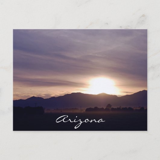 Arizona Sunset Postcard Postkarte (Vorderseite)