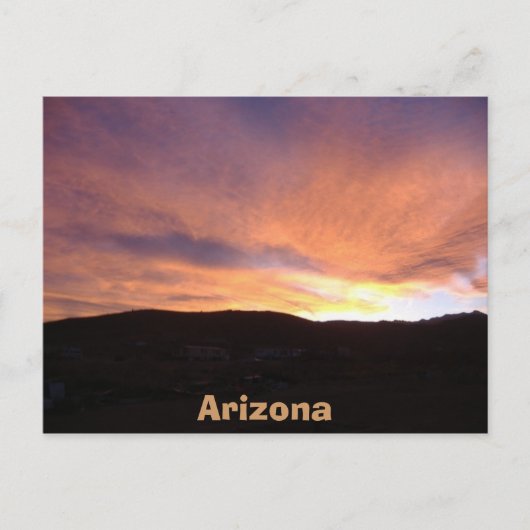 Arizona Sunset Postkarte (Vorderseite)