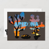 Arizona Sunset Postkarte (Vorne/Hinten)