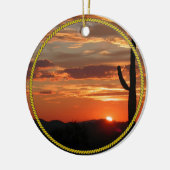Arizona Sunset - schön, Keramik Ornament (Links)