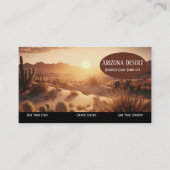 Arizona Sunset Wüste Business Card Visitenkarte (Vorderseite)