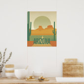 Arizona Sunset - Wüstenlandschaft Poster (Küche)