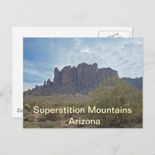 Arizona Superstition Foto Landschaft Postkarte (Vorne/Hinten)