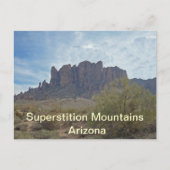 Arizona Superstition Foto Landschaft Postkarte (Vorderseite)