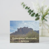 Arizona Superstition Foto Landschaft Postkarte (Stehend Vorderseite)
