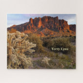 Arizona Superstition Mountain Cholla Cactus Puzzle (Horizontal)