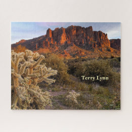 Arizona Superstition Mountain Cholla Cactus Puzzle