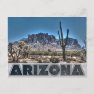 Arizona Superstition Mountains Reisefoto Postkarte