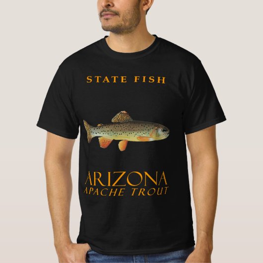 Arizona Territorium Fisch Apache Foreut T-Shirt (Vorderseite)