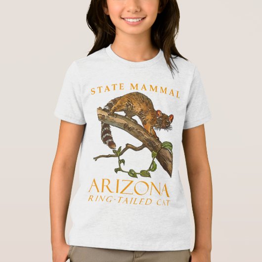 Arizona Territory Mammal The Ring-Tail Cat Tri-Blend Shirt (Vorderseite)