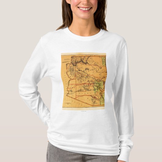 Arizona TerritoryPanoramic MapArizona T-Shirt (Vorderseite)
