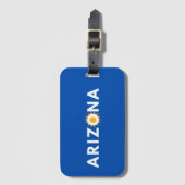 Arizona Text Luggage Tag Gepäckanhänger (Vorderseite Vertikal)