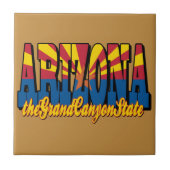 Arizona the Grand Canyon State Fliese (Vorderseite)