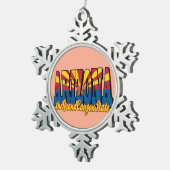 Arizona the Grand Canyon State Schneeflocken Zinn-Ornament (Rechts)