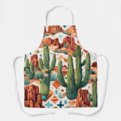 Arizona Thema mit Kaktus Schürze (Vorderseite)