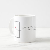 Arizona to Tennessee - Heart2Heart Coffee Tasse (Vorderseite Links)