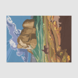 Arizona Travel Poster Dekoupage Tissue Paper Seidenpapier
