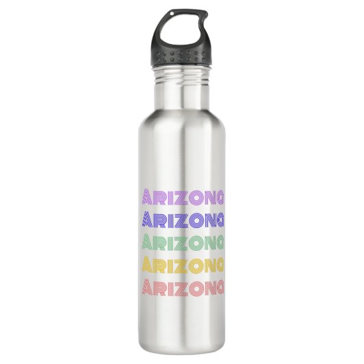 Arizona Typografie Edelstahlflasche (Vorderseite)