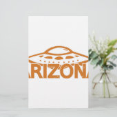 Arizona UFO Briefpapier (Stehend Vorderseite)