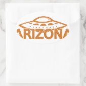 Arizona UFO Ovaler Aufkleber (Tasche)