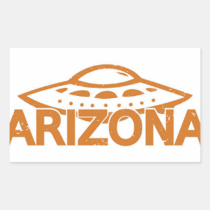 Arizona UFO Rechteckiger Aufkleber