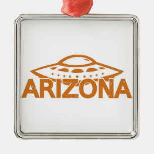 Arizona UFO Silbernes Ornament