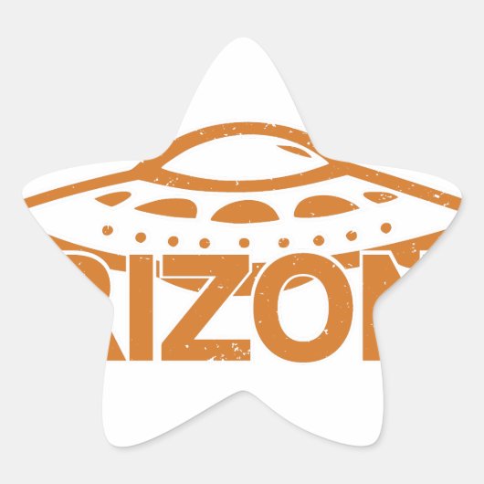 Arizona UFO Stern-Aufkleber (Vorderseite)