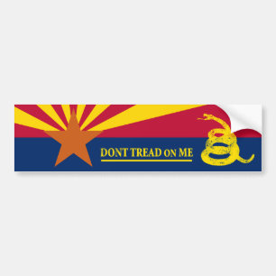 Arizona- und Gadsden-Flagge Autoaufkleber