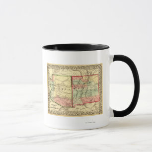 Arizona und neue MexicoPanoramic Karte Tasse