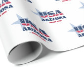 Arizona US Flagge Staat Geschenkpapier (Rolleneckpunkt)