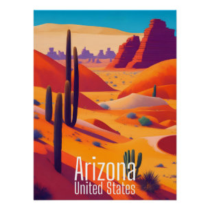 Arizona USA Wüstenprint Poster