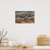 Arizona - versteinerter Wald - Großbuchstabe Poster (Küche)