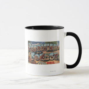 Arizona - versteinerter Wald - Großbuchstabe Tasse