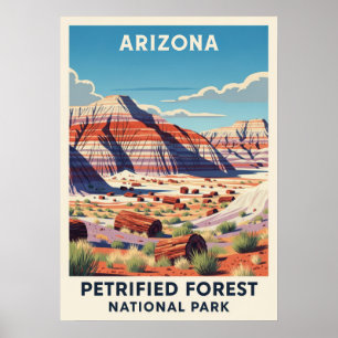 Arizona Versteinerter Wald Nationalpark V02 Poster