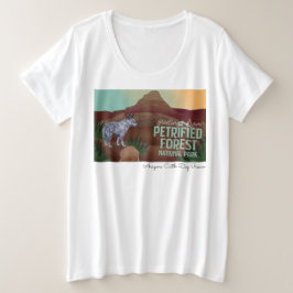 Arizona-Vieh-Hunderettung - versteinerter Wald Große Größe T-Shirt