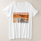 Arizona-Vieh-Hunderettung - Weg 66 Große Größe T-Shirt (Design vorne)