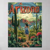 Arizona Vintag Illustration Poster (Vorne)