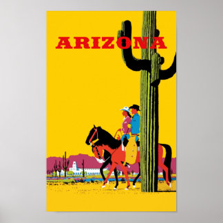 Arizona Vintag Style Travel Poster
