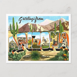 Arizona Vintage Großbuchstaben Postkarte