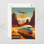 Arizona Vintage Postkarte (Vorne/Hinten)