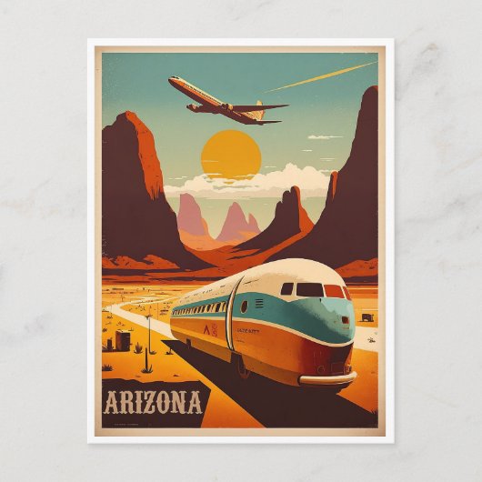 Arizona Vintage Postkarte (Vorderseite)